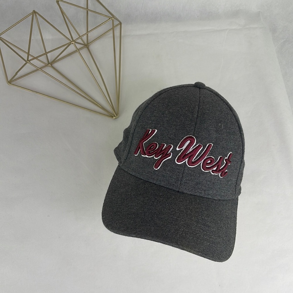 Grey Garnet Key West Embroidered E-Flex Essential Ball Cap